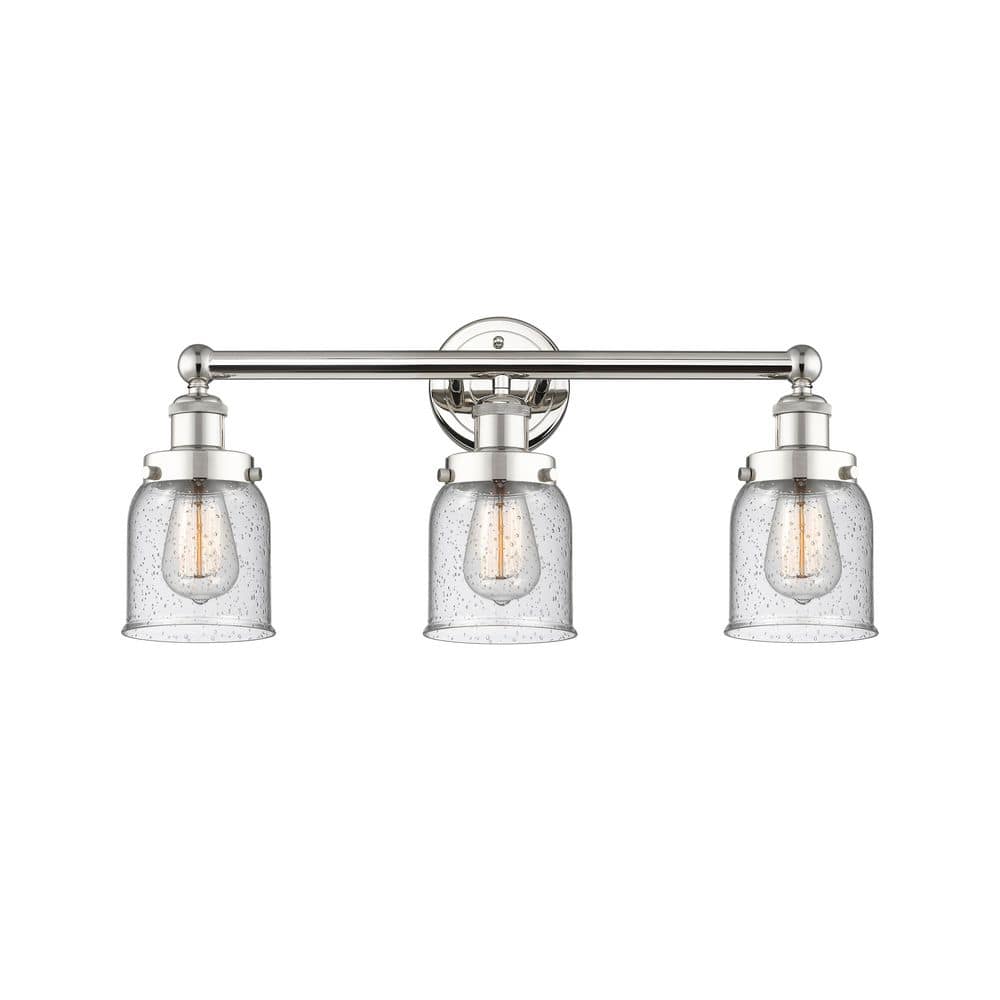Bell 24.5 in. 3-Light Polished Nickel Vanity Light with Glass Shade price history on PriceWatchPro