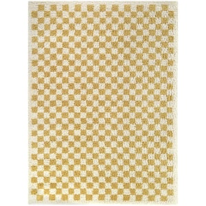 Covey Mustard 4 ft. x 6 ft. Geometric Area Rug