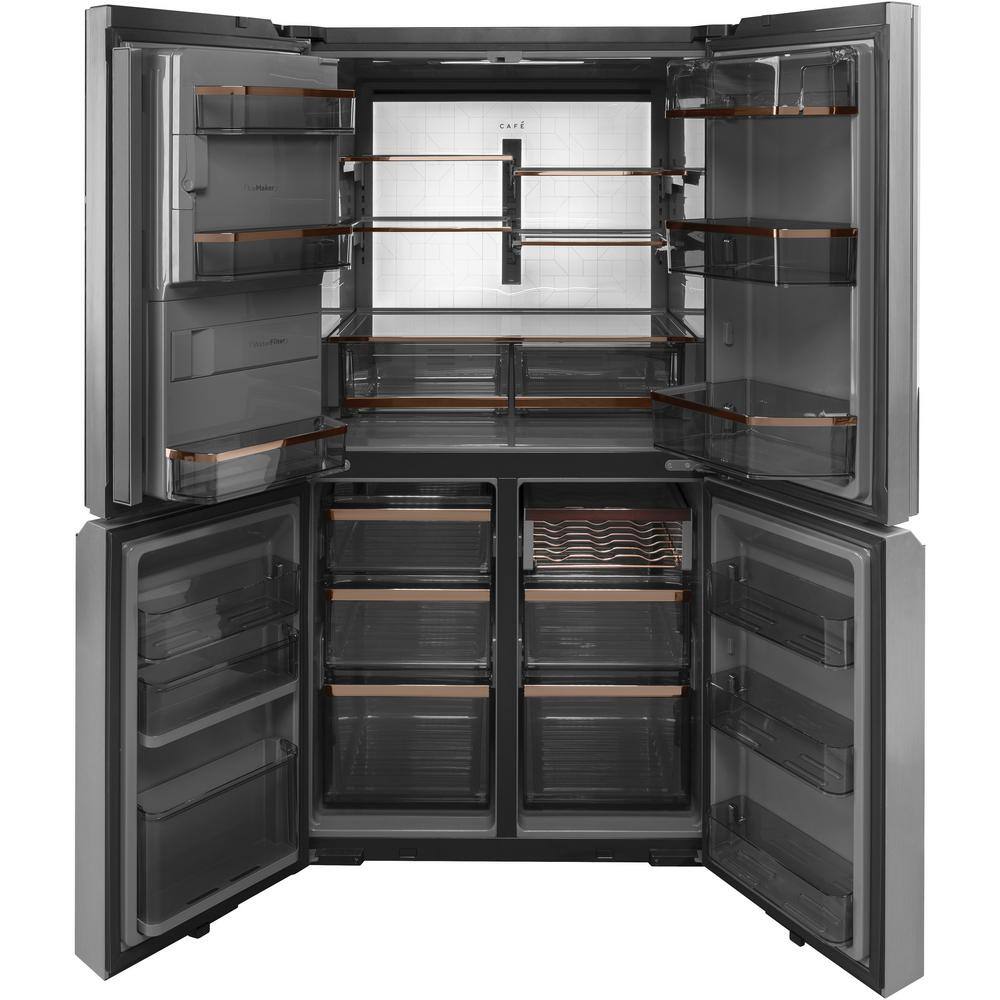 Buy 27.4 cu. ft. Smart 4Door Quad French Door Refrigerator in Platinum