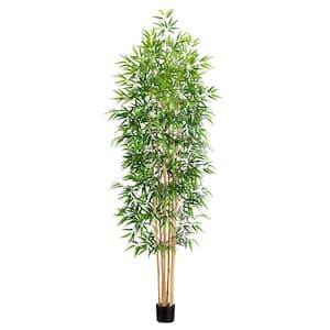 9 ft. Artificial Bamboo Tree with Real Bamboo Trunks