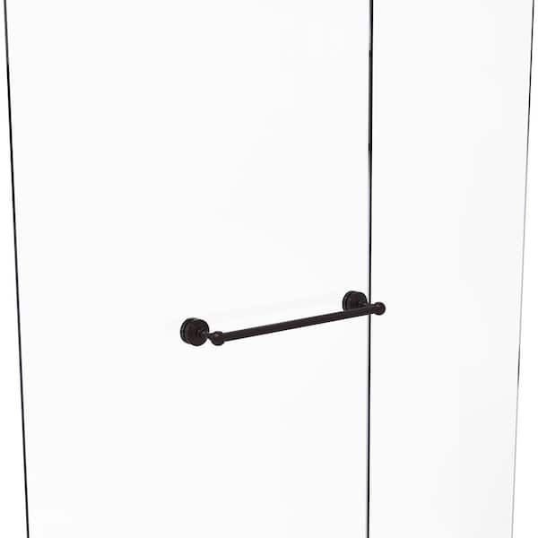 Allied Brass Waverly Place 18 in. Over-the-doorShower Door Towel Bar in Antique Bronze
