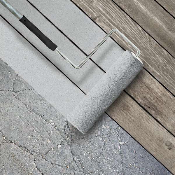 1 gal. #PPU26-16 Hush Textured Low-Lustre Enamel Interior/Exterior Porch and Patio Anti-Slip Floor Paint