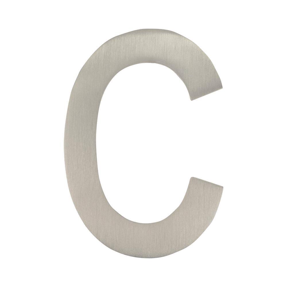 4 in. Satin Nickel Floating House Letter C price history on PriceWatchPro