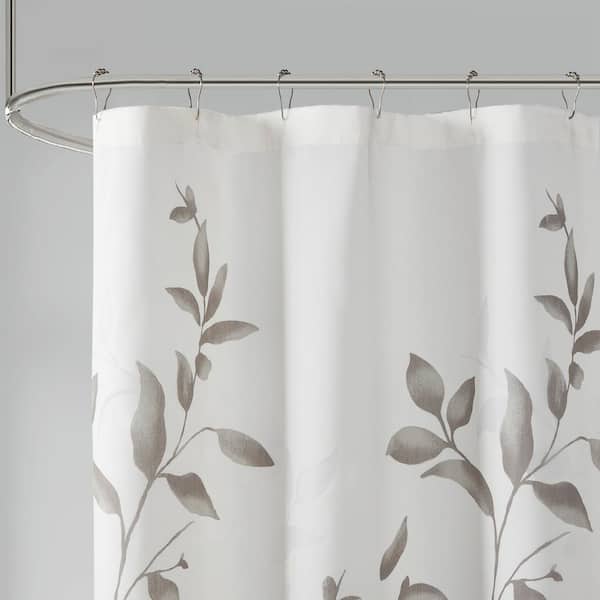 Vera Grey 72 in. Burnout Printed Shower Curtain