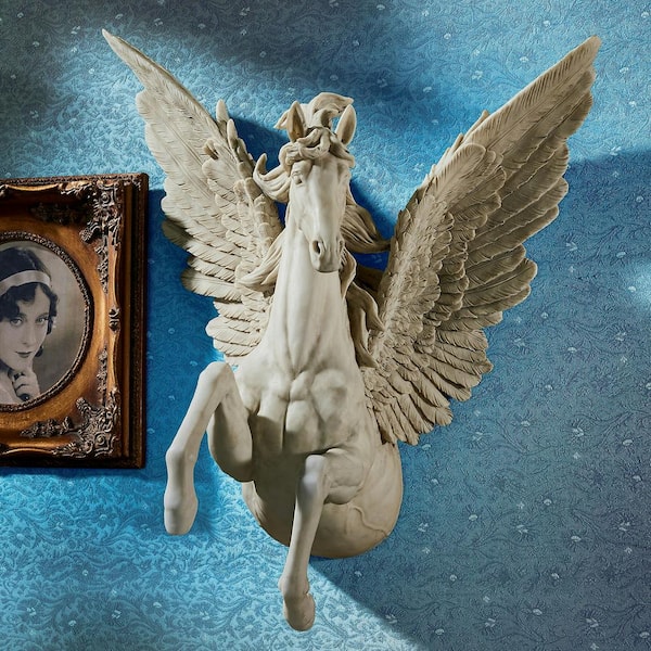Design Toscano 22 in. x 20 in. Divine Pegasus Winged Stallion Wall