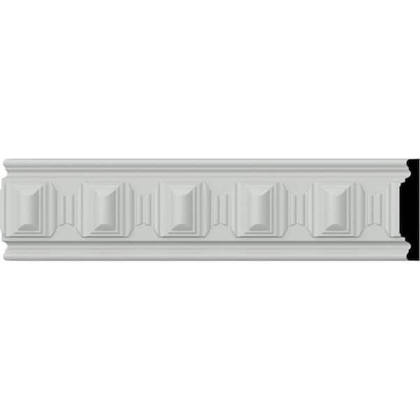 Ekena Millwork SAMPLE - 5/8 in. x 12 in. x 2-3/8 in. Urethane Carrillo Chair Rail Moulding