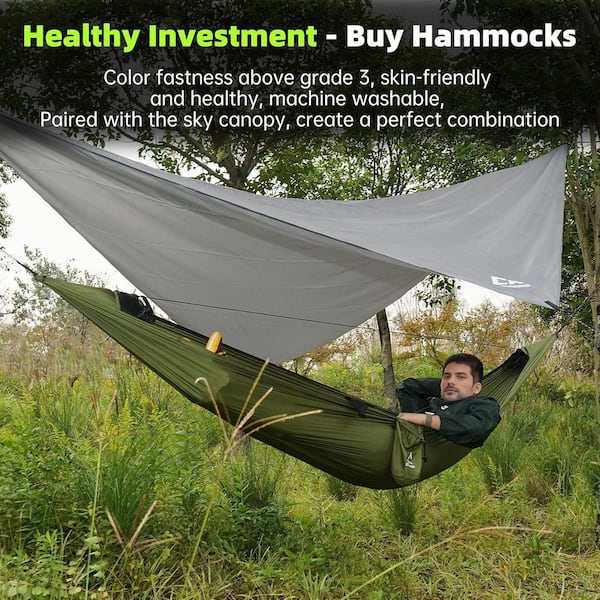 SenQWFa Portable Camping Hammock with Mosquito Net and
