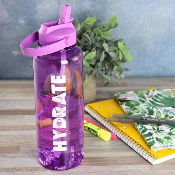 Purple Flame Insulated Squeeze Bottle (30 oz)
