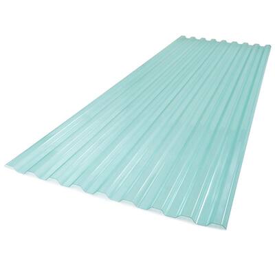 26 in. x 6 ft. Polycarbonate Roof Panel in Sea Green