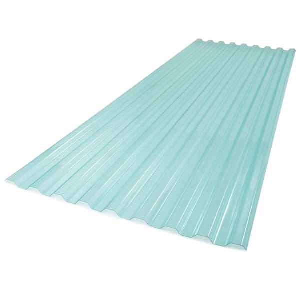 Suntuf 26 in. x 6 ft. Polycarbonate Roof Panel in Sea Green