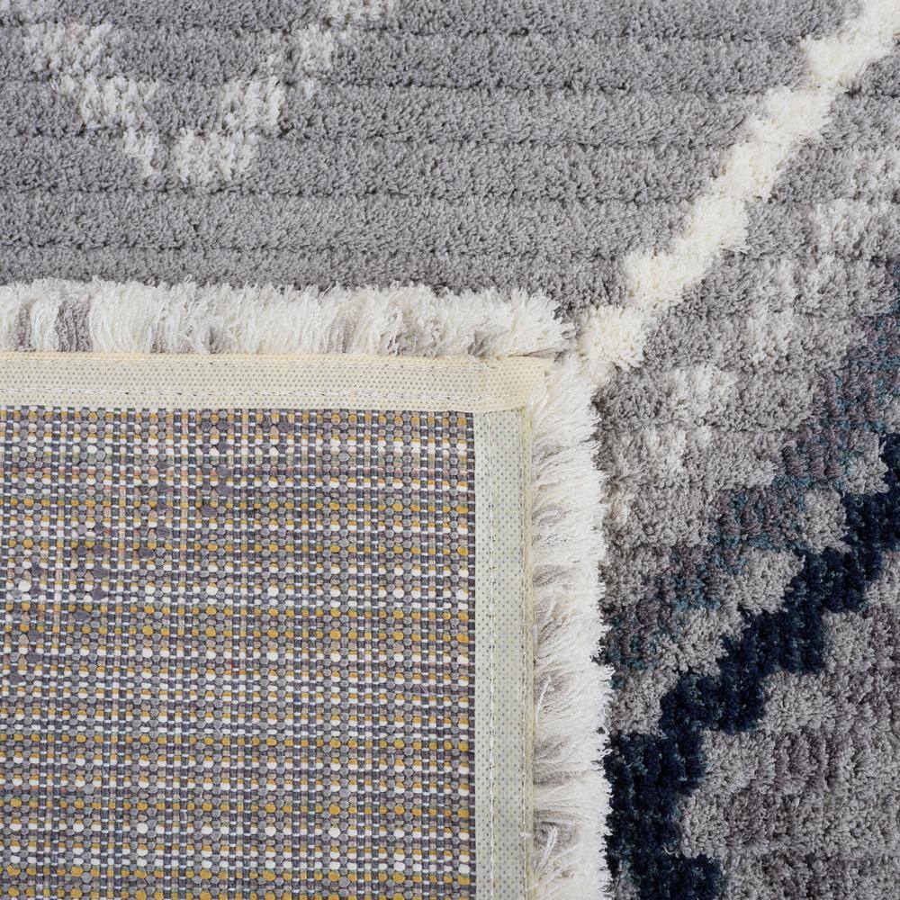 Marrakesh Gray and Light Gray 8' x 10' Wool Area Rug