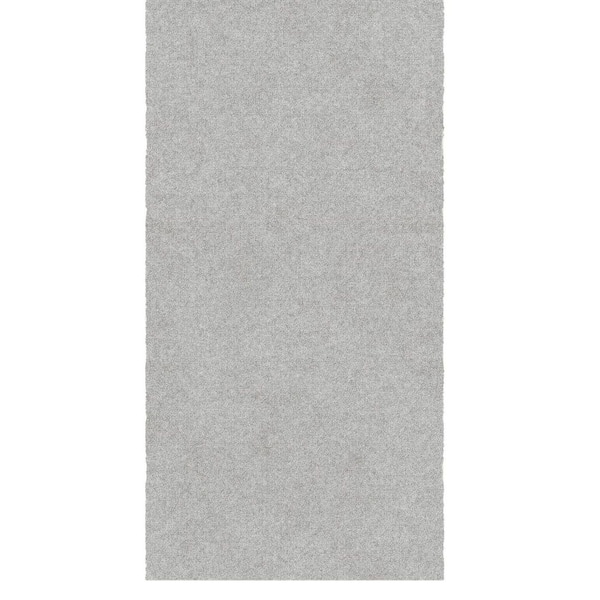 Majestic Non-Slip Rubberback 3 ft. x 11 ft. Indoor Custom Cut Extra Long Runner Rug 2 ft. 7 in. x 11 ft., Gray