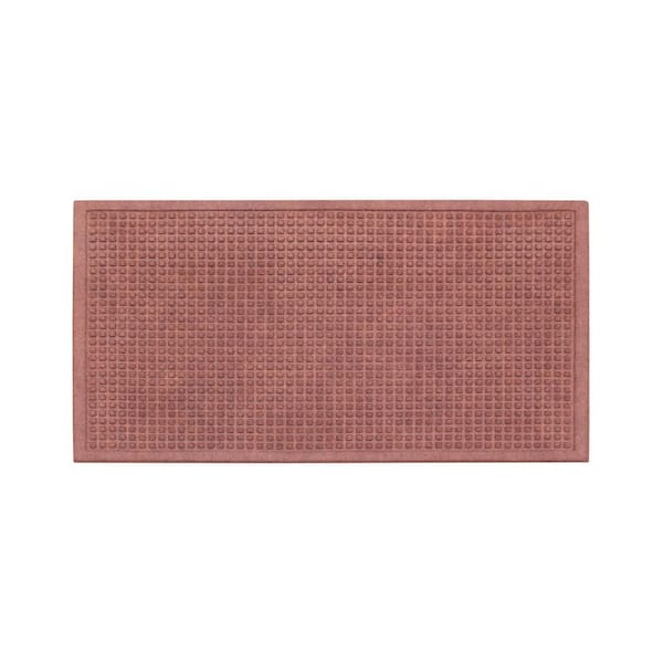 A1 Home Collections A1HC Heavy Duty Dark Brown 24 in. x 36 in. Polypropylene Dirt Cleaning and Water Absorbing Door Mat