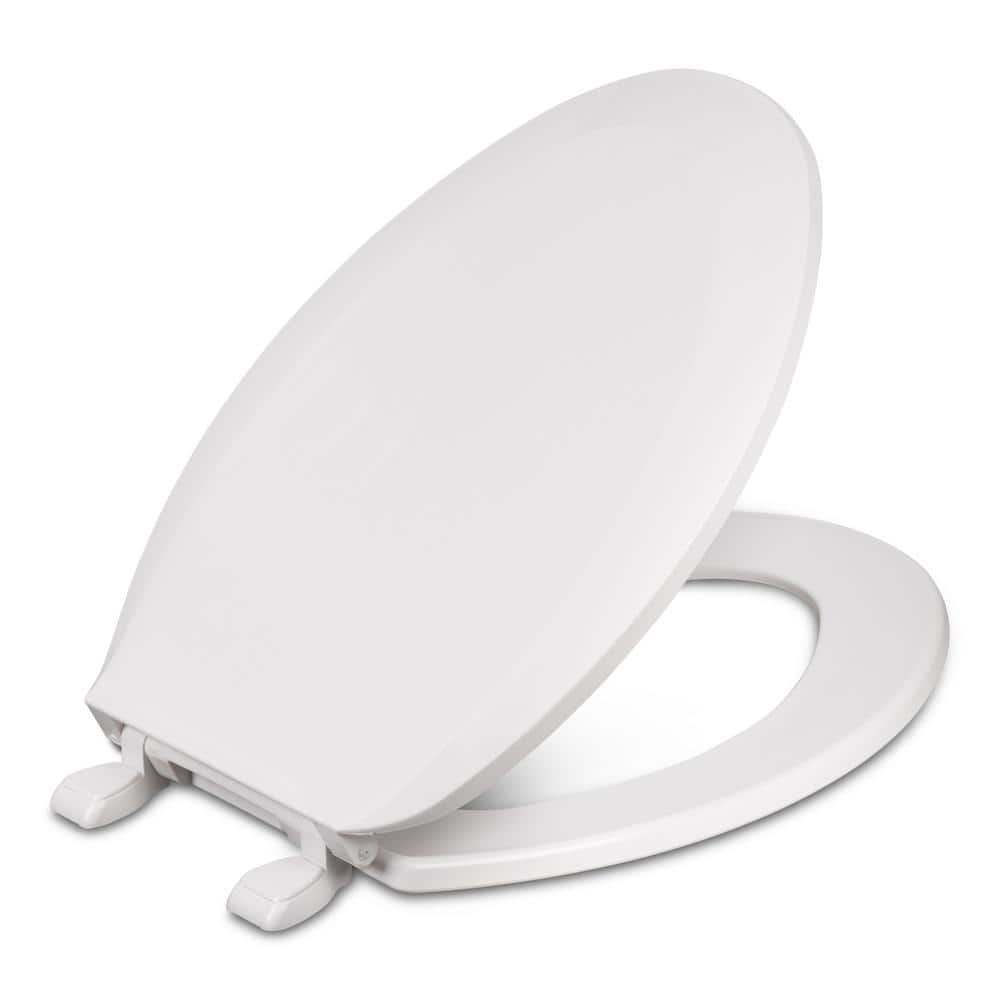 CENTOCO Elongated Closed Front Toilet Seat in White DS1600-001 - The ...