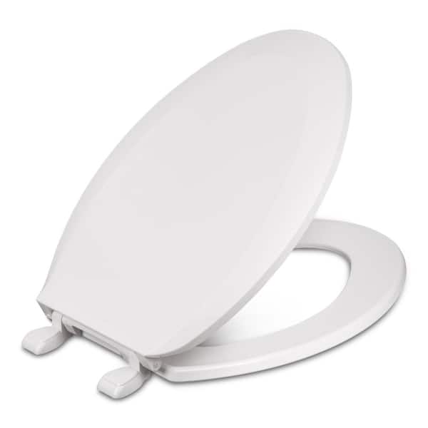 CENTOCO Elongated Closed Front Toilet Seat in White