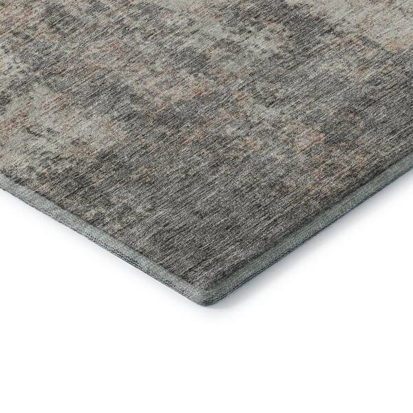 Mayfield Premium Machine Washable Abstract AMF940 Taupe 3 ft. x 5 ft. Area Rug