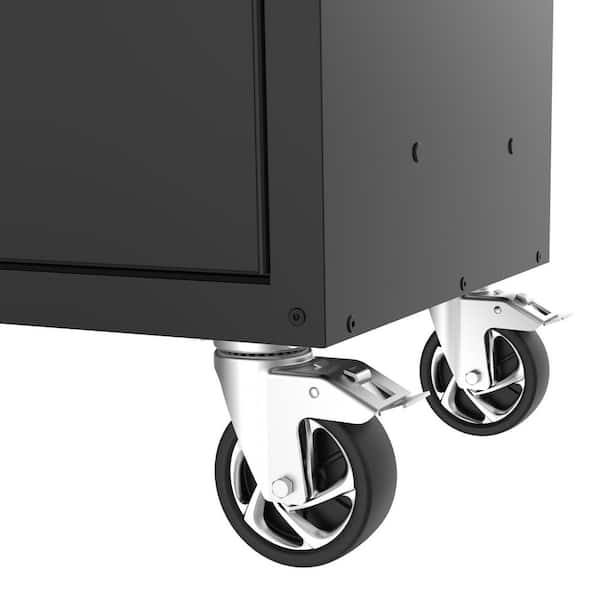 Husky Modular 20 in. W Standard Duty 3-Shelf Black Side Tool Chest