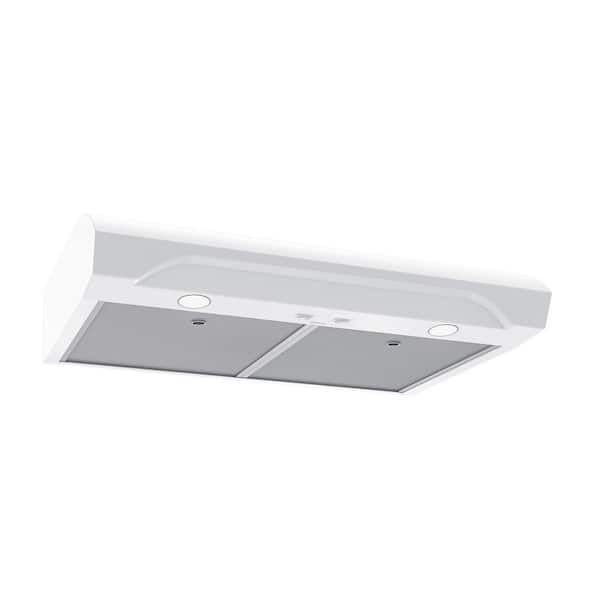Alta 30 in. 350 MAX Blower CFM Convertible Under Cabinet 1.5 Sones White Range Hood