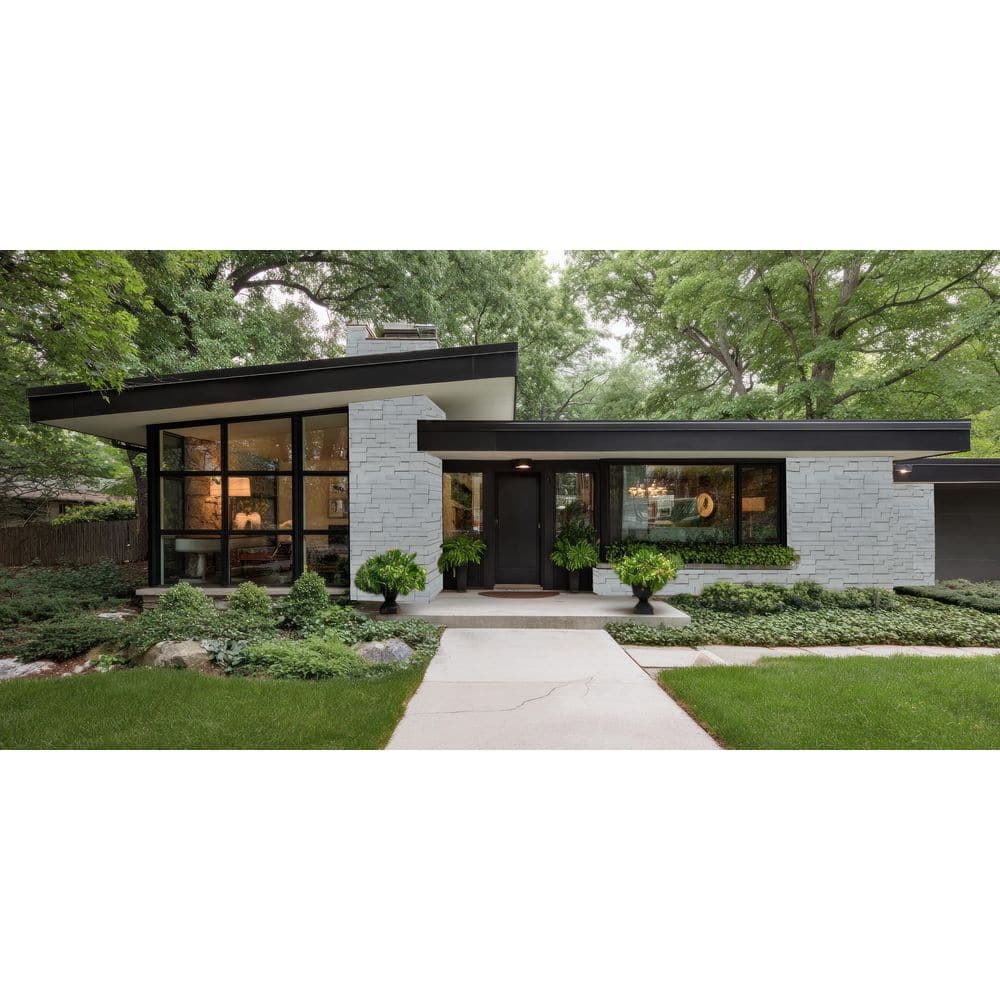 Modern Collection 6 in. x 24 in. Graphite Stone Veneer Flats (Box of 8) price history on PriceWatchPro