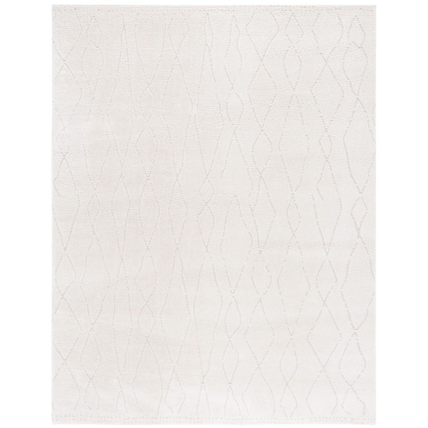 Melody Ivory/Beige 10 ft. x 14 ft. Abstract Diamond Area Rug