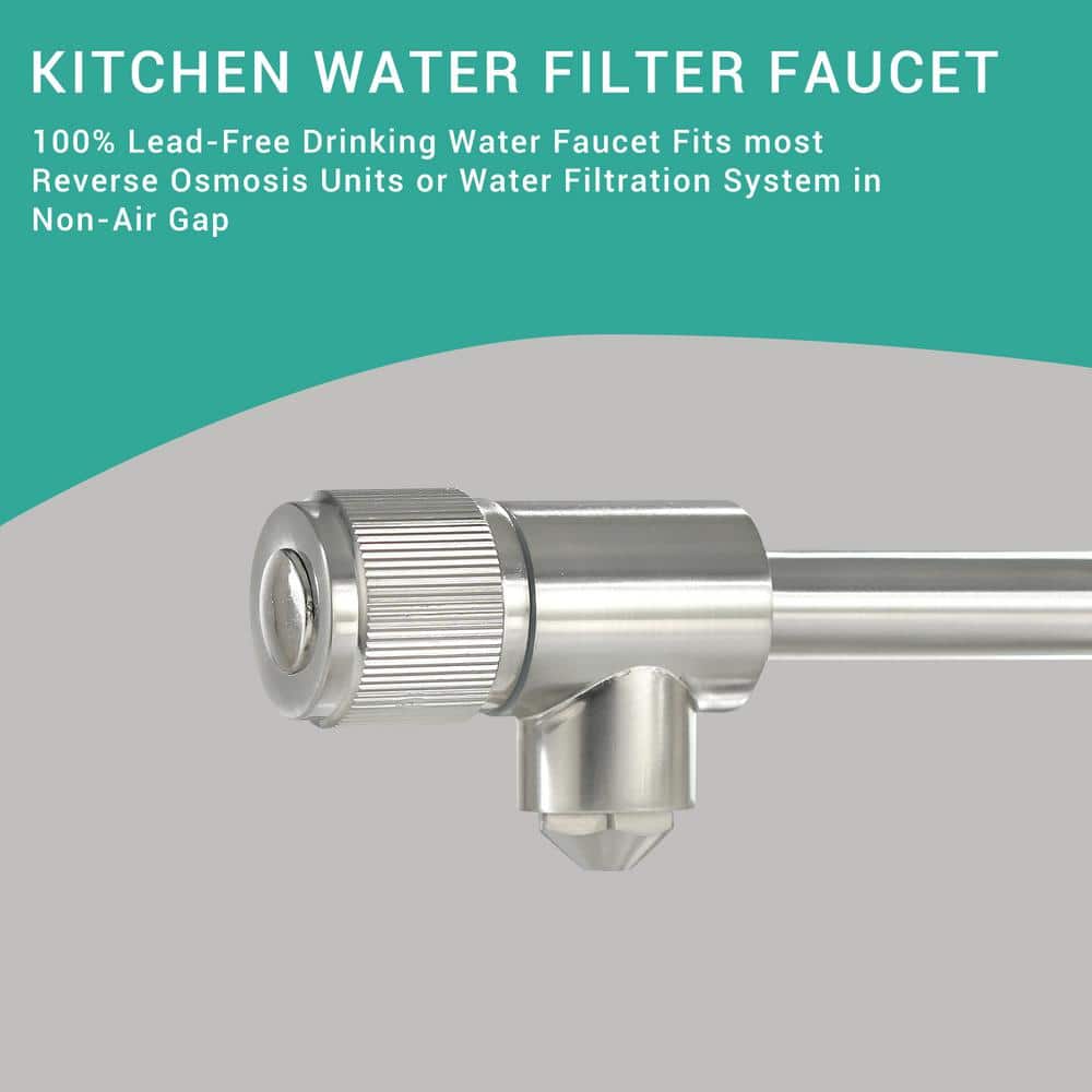 Brushed Nickel Pull Down Kitchen Faucet with Water Filter
