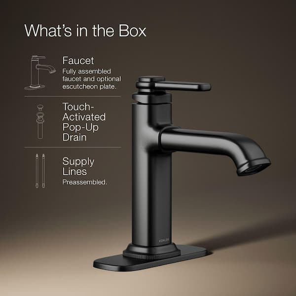 KOHLER Numista Single Hole Single-Handle Bathroom Faucet in Matte