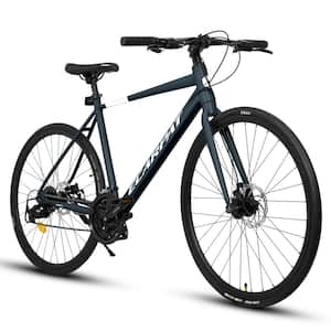 Mountain Bike 26 in. Wheel, 24-Speed Disc Brakes Trigger Shifter, Carbon Steel Frame Mens Womens Mountain Bikes