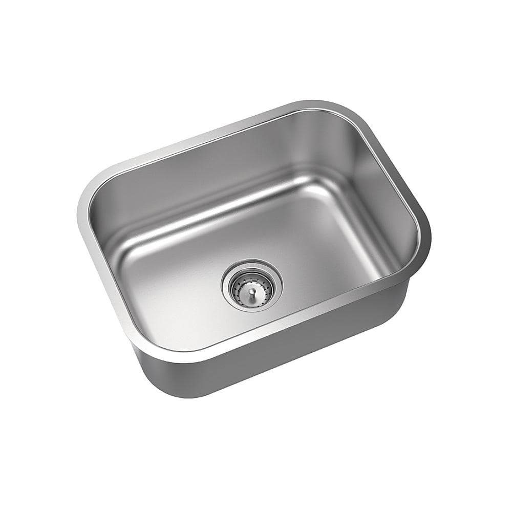 Reviews for Glacier Bay Builder 23 in. Undermount Single Bowl 18 Gauge