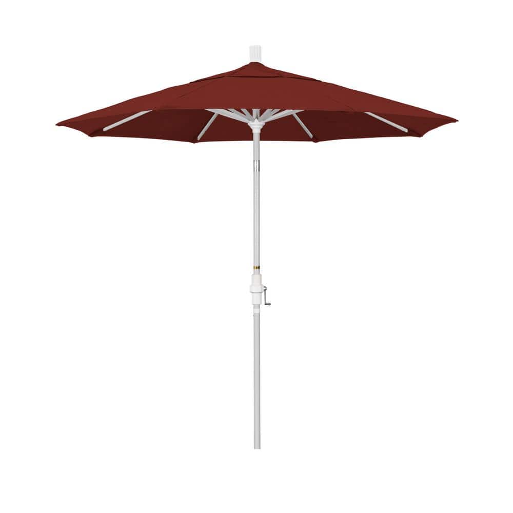 7.5 ft. Matted White Aluminum Market Patio Umbrella Collar Tilt Crank Lift in Henna Sunbrella price history on PriceWatchPro
