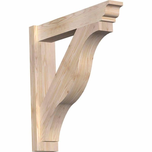 Ekena Millwork 6 in. x 28 in. x 28 in. Douglas Fir Fuston Traditional Smooth Outlooker
