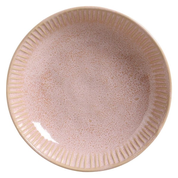 26.91 fl. oz. Litchi Pink Stoneware Linhas Salad Bowl (Set of 6)