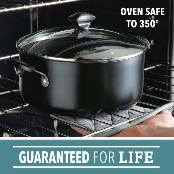 Farberware Dishwasher Safe 10.5 qt. Aluminum Nonstick Stock Pot in