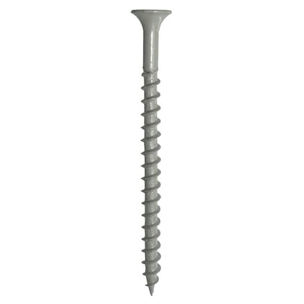 #9 x 2-1/2 in. #2 Phillips Bugle Head Coarse Thread Sharp Point Coated Exterior Wood Screws 1 lb. Box