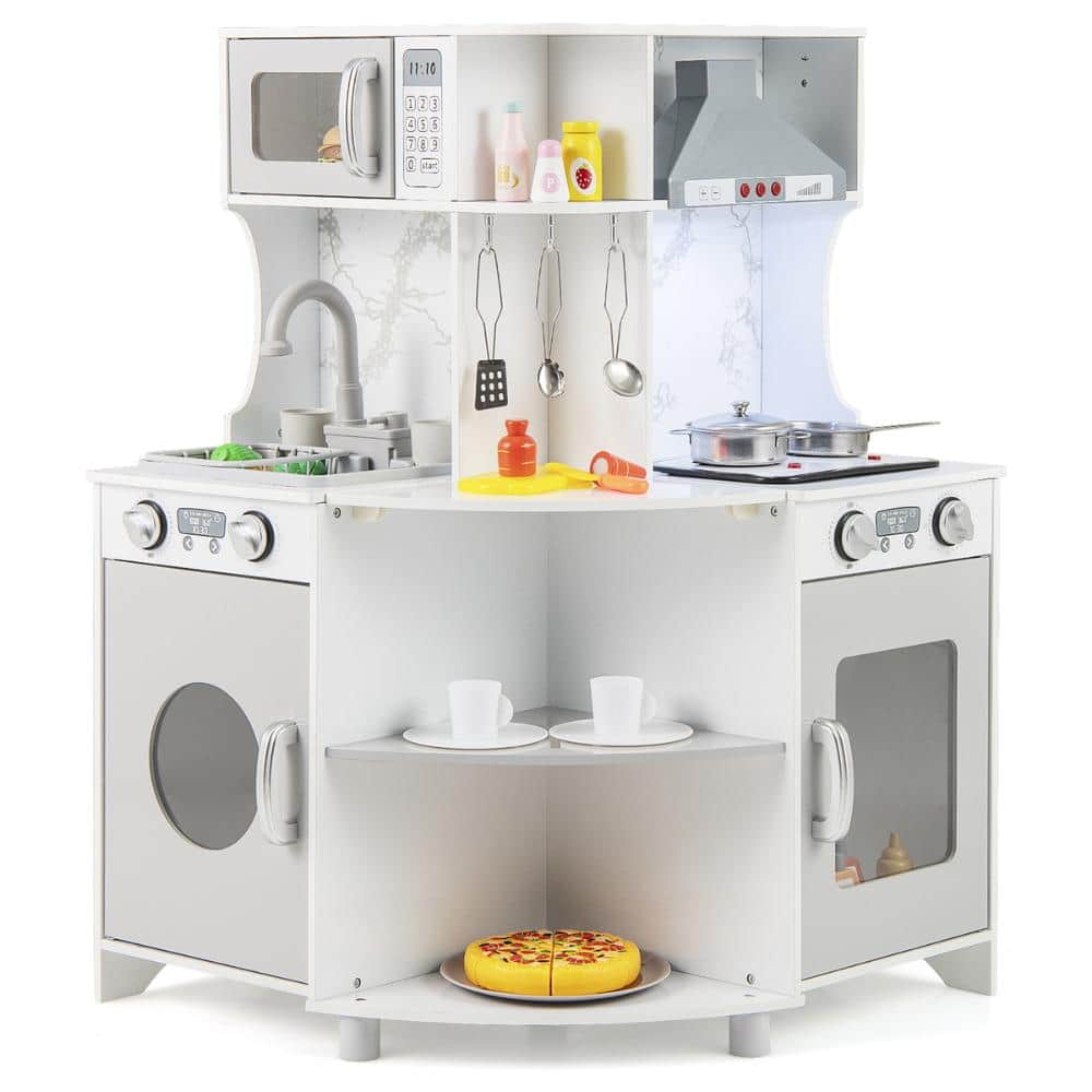 Corner Kids Play Kitchen with Range Hood, Water Circulation Sink and Dual Ovens price history on PriceWatchPro