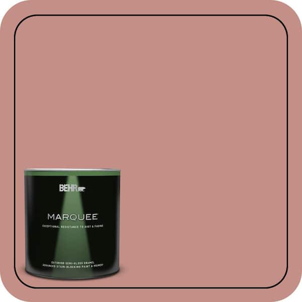 BEHR MARQUEE 1 qt. #S160-4 Portuguese Dawn Semi-Gloss Enamel Exterior Paint & Primer