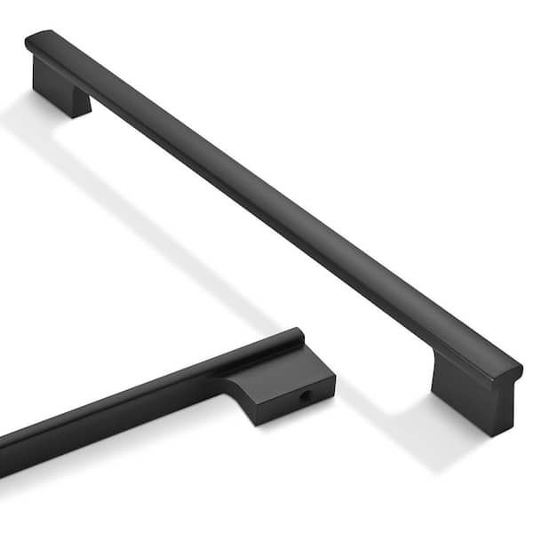 10-Pack Matte Black Cabinet Pulls 10 in. Hole Centers Kitchen Drawer Handles for Cabinets, Bathroom Vanities