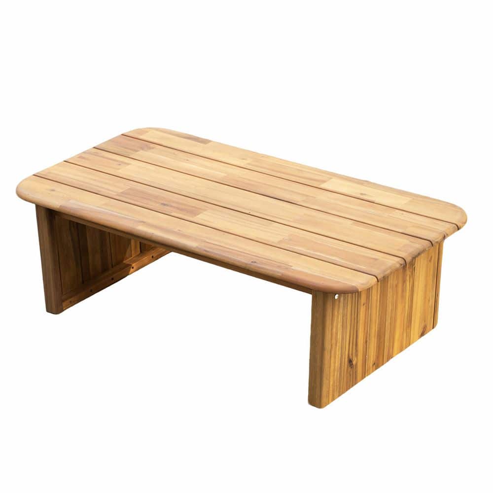 Direct Wicker 47.3'' Acacia Wood Outdoor Patio Coffee Table