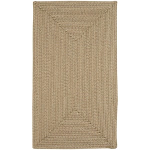 Candor Concentric Tan 2 ft. x 8 ft. Area Rug