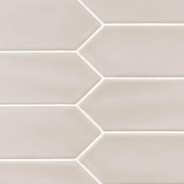 Jeffrey Court Matte Taupe 3 in. x 12 in. Ceramic Picket Wall Tile (9.33 sq. ft./Case)