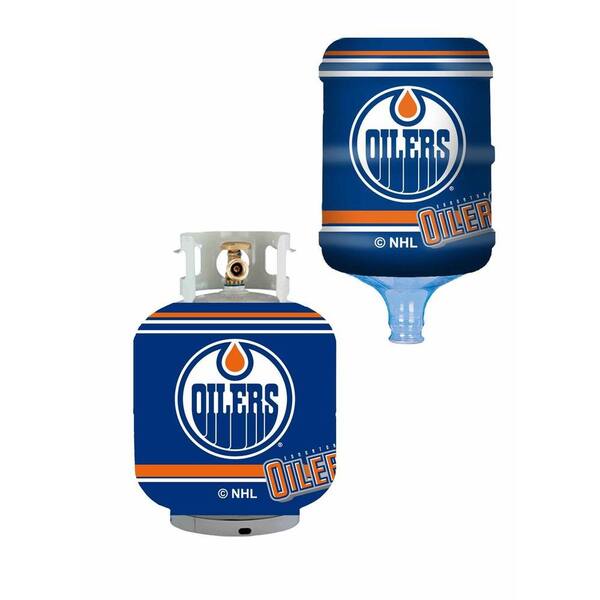 Unbranded Edmonton Oilers Propane Tank Cover/5 Gal. Water Cooler Cover