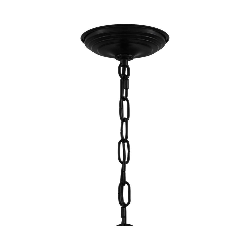 Burdett Aged Copper 3-Light Pendant with Clear Glass Panels