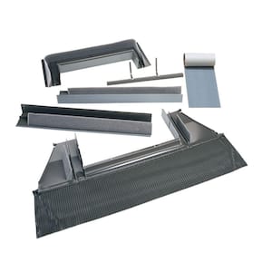 1430, 1446 High-Profile Tile Roof Flashing with Adhesive Underlayment for Curb Mount Skylight