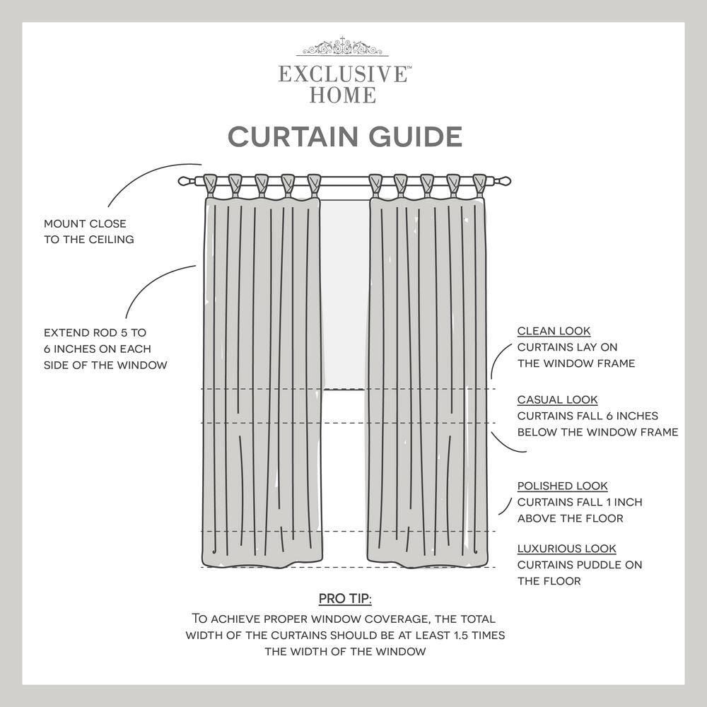 Natural Linen Tab Top Light-Filtering Curtain Panel Pair