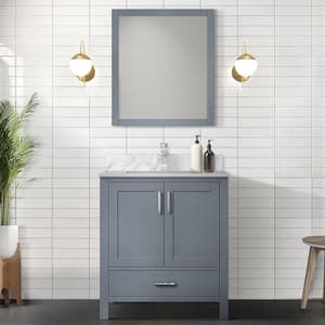 Jacques 30 in. W x 22 in. D Dark Grey Bath Vanity without Top