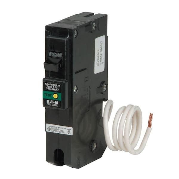 Eaton 15 Amp 120-Volt/240-Volt Single Pole Combination Type Fireguard AFCI BR Type Breaker