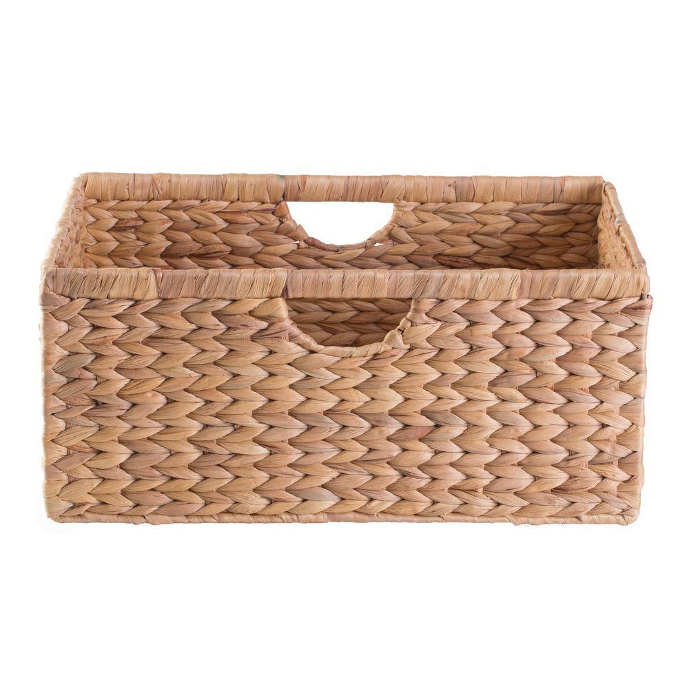 Foldable Natural Water Hyacinth Medium Storage Bin