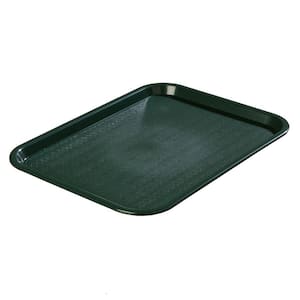 12.06 in. x 16.31 in. Polypropylene Cafeteria/Food Court Serving Tray in Forest Dark Green (Case of 24)
