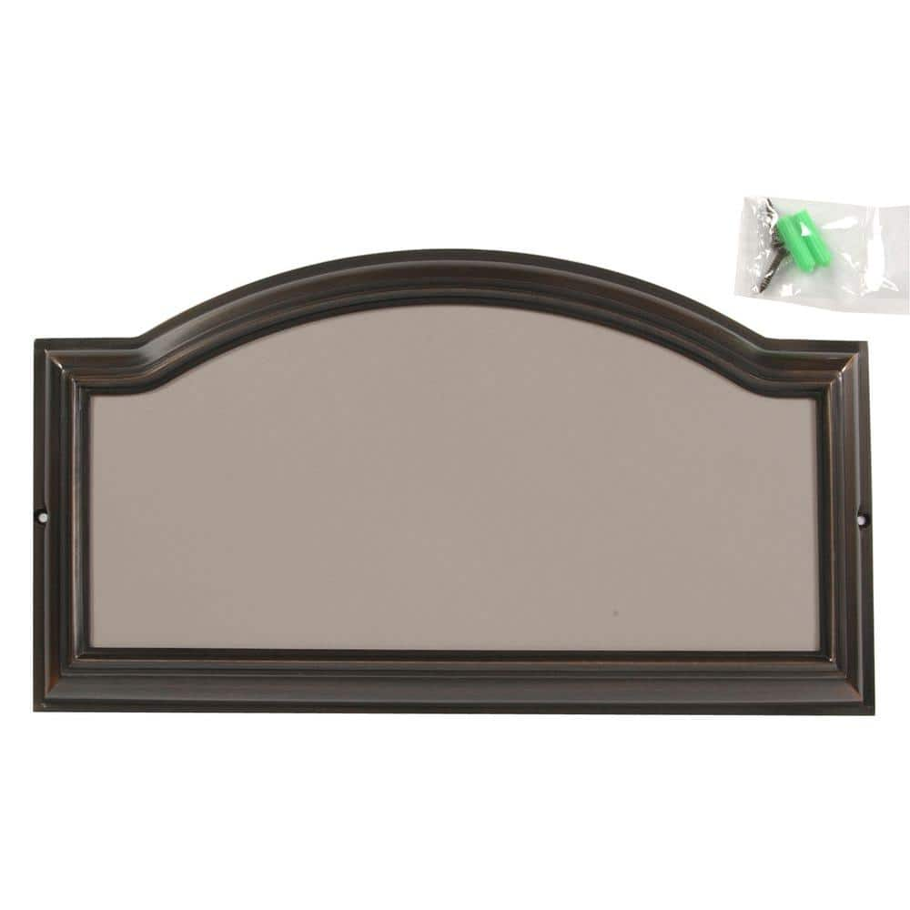 The Hillman Group Aged Bronze Address Plaque 843035 - The Home Depot