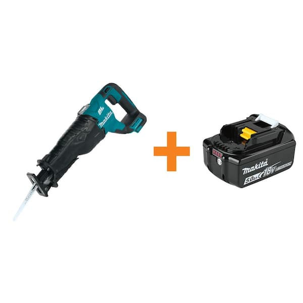18V LXT Lithium-Ion Brushless Cordless Recipro Saw, Tool-Only with BONUS 18V LXT Lithium-Ion 5.0 Ah Battery