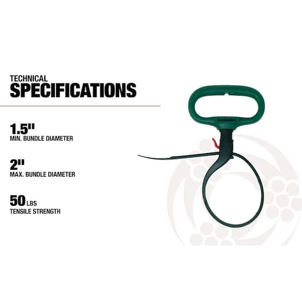 Southwire 2 in. Reusable Heavy-Duty Clamp Cable Tie in Green
